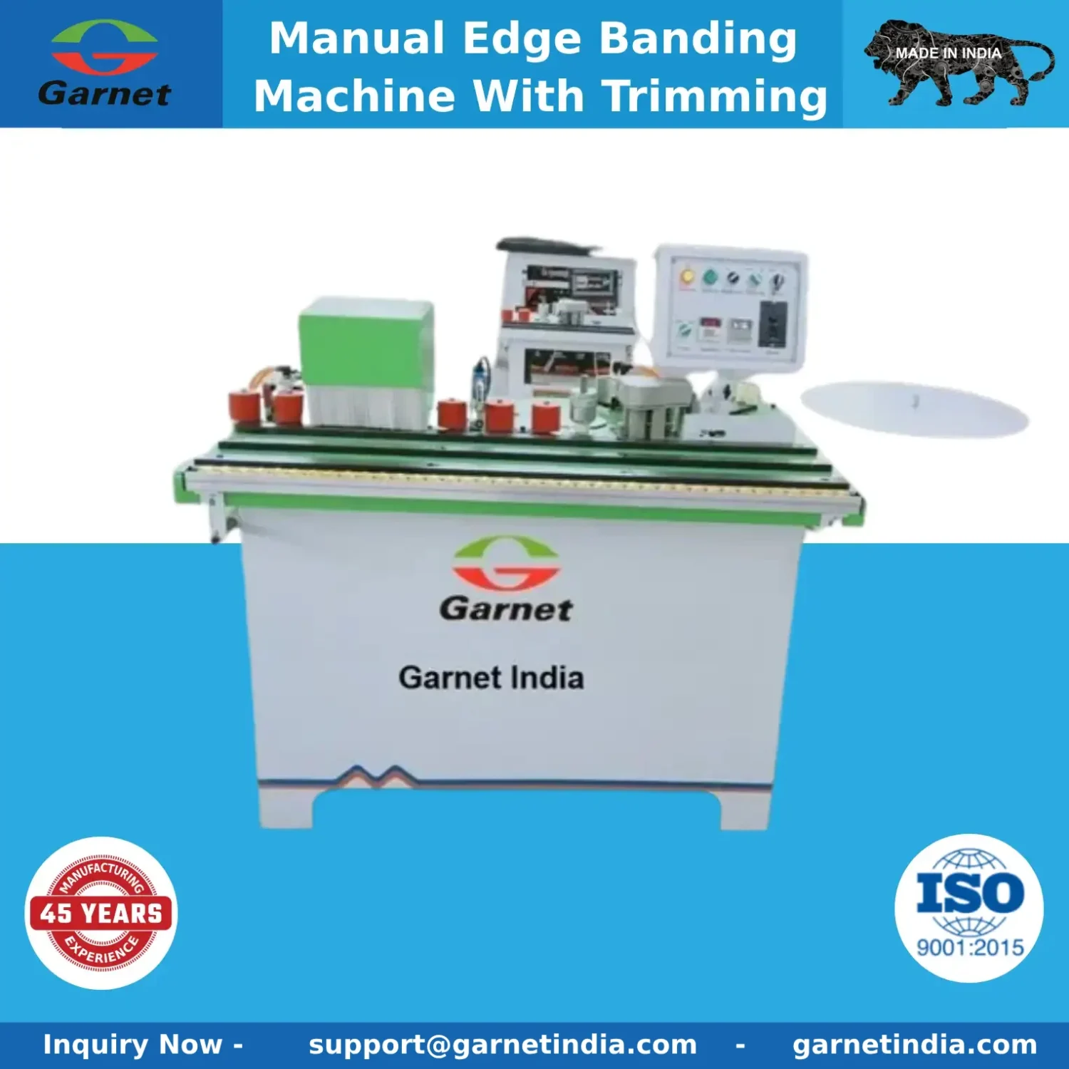 Manual Edge Banding Machine With Trimming