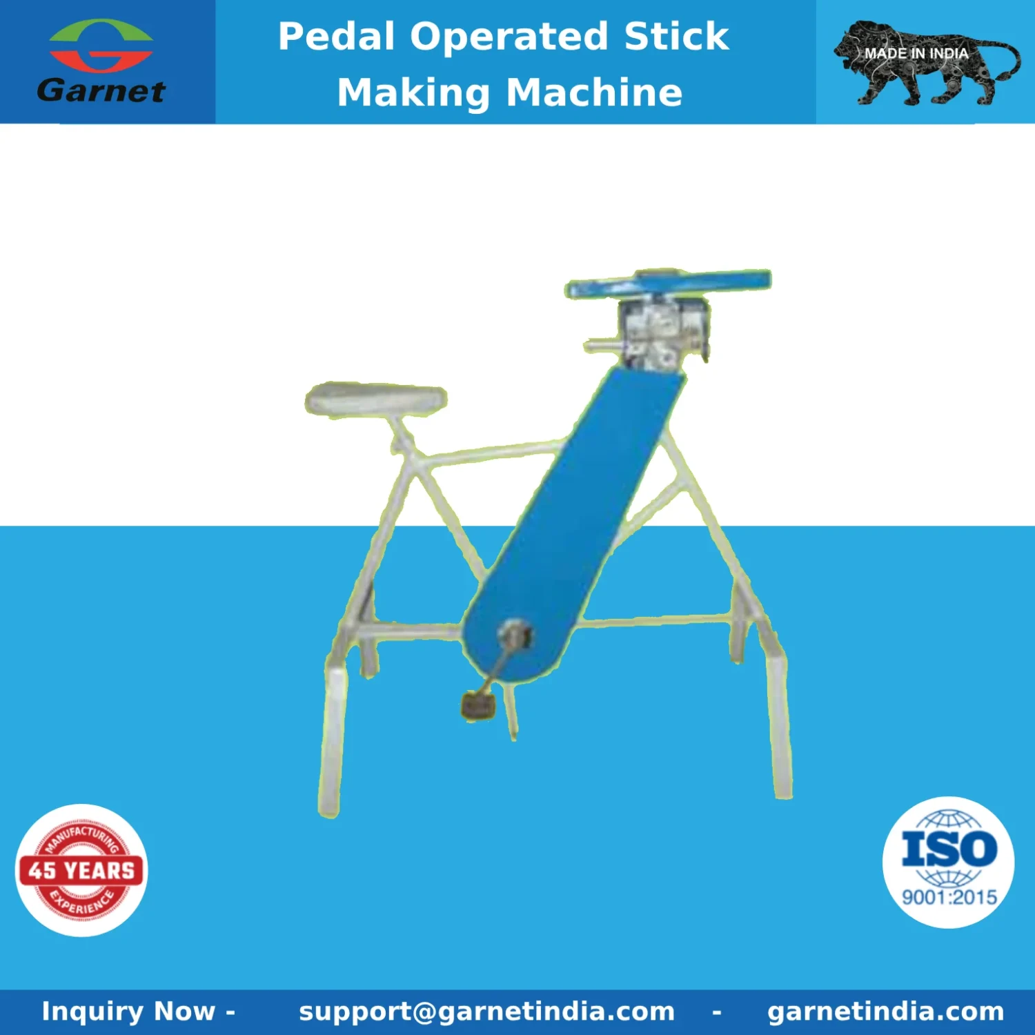 Pedal Operated Stick Making Machine