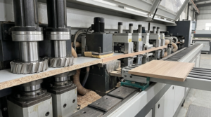 Automatic edge banding with premilling