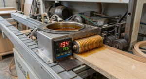 Hot melt glue edge bander machine