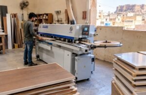 Low cost automatic edge bander