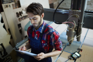 Low cost edge bander maintenance routine